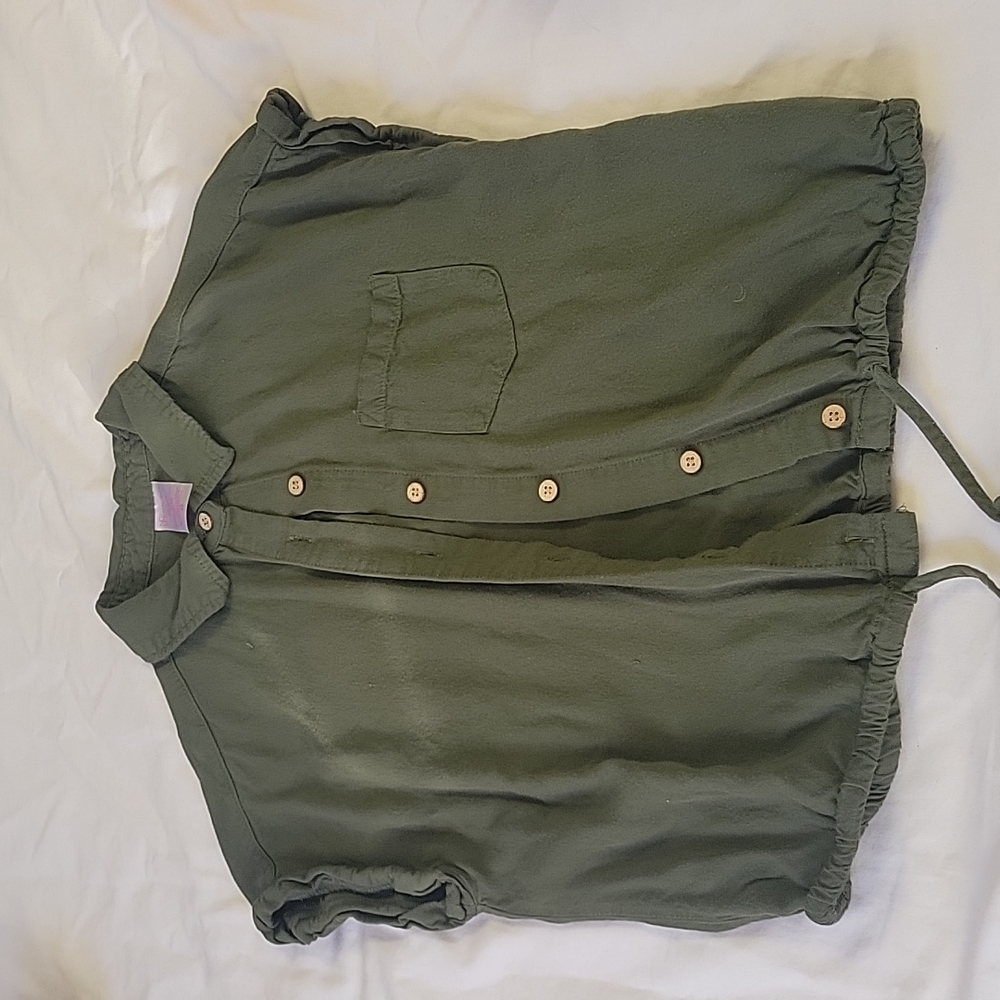 Green tie top
